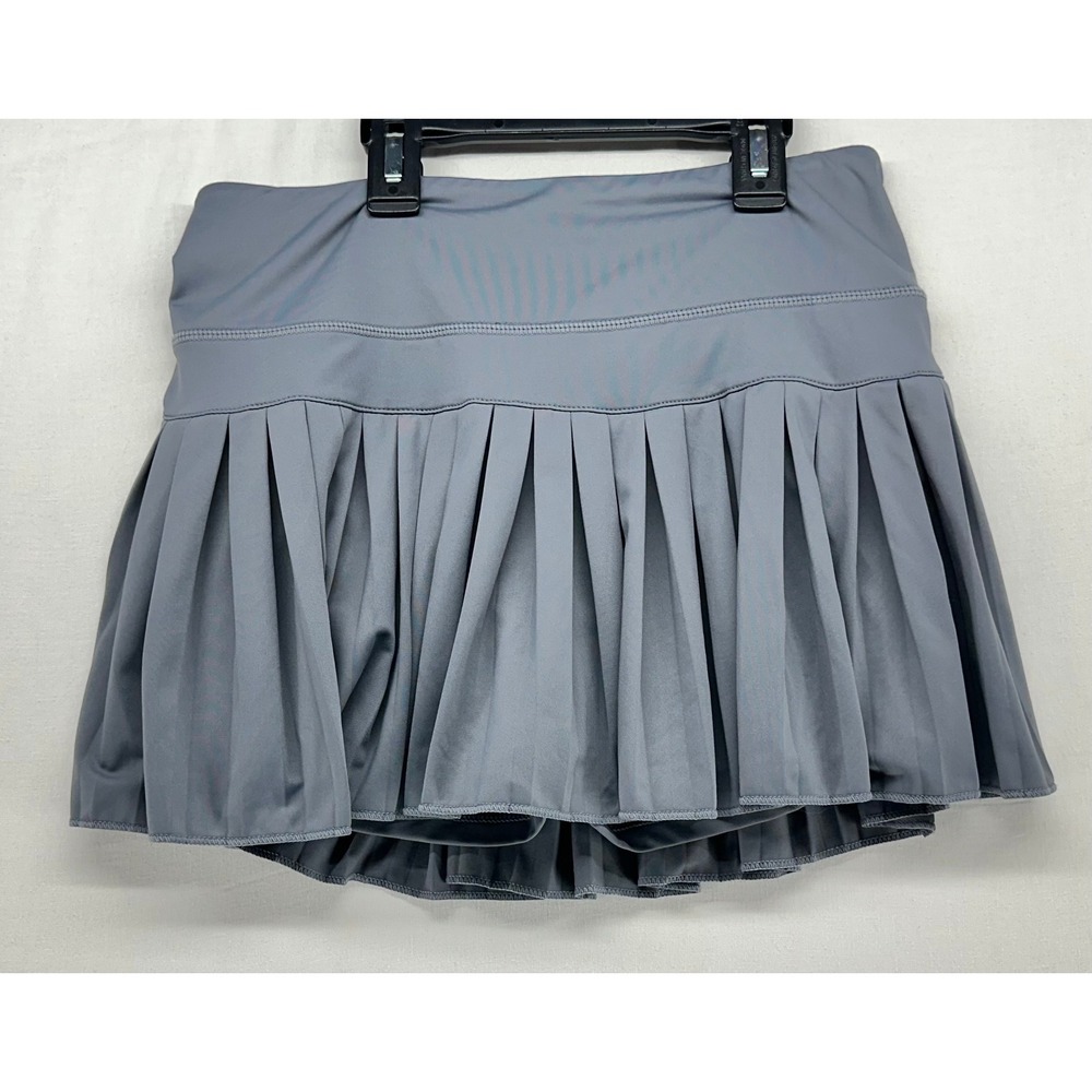 Goldhinge Gray Pleated Tennis Skort Active Athletic Skirt with Shorts Women S